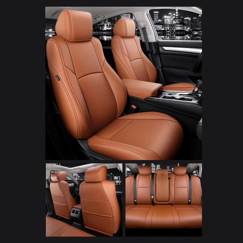 Custom Fit Leather Car Seat Covers for Honda Accord