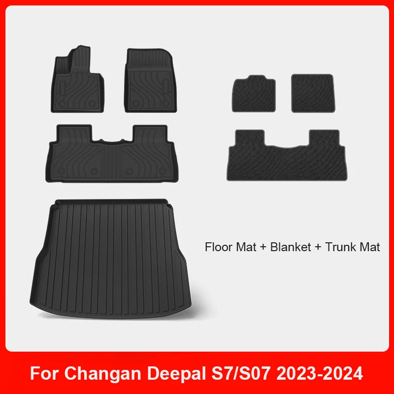 Custom Rubber TPE Floor Mats for Changan Deepal S7/S07 EV