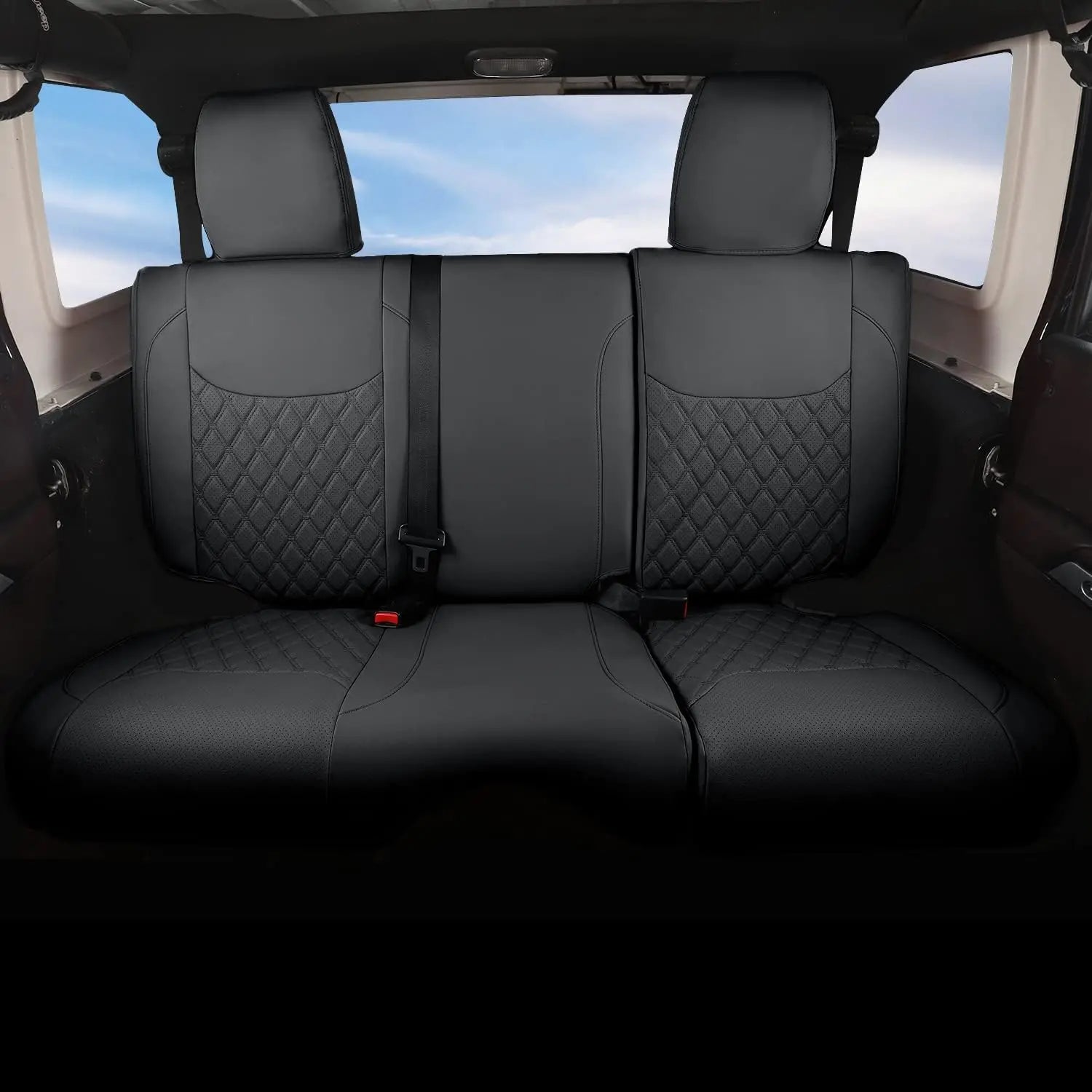 Custom Fit Leather Car Seat Covers for Jeep Wrangler (2007–2017)
