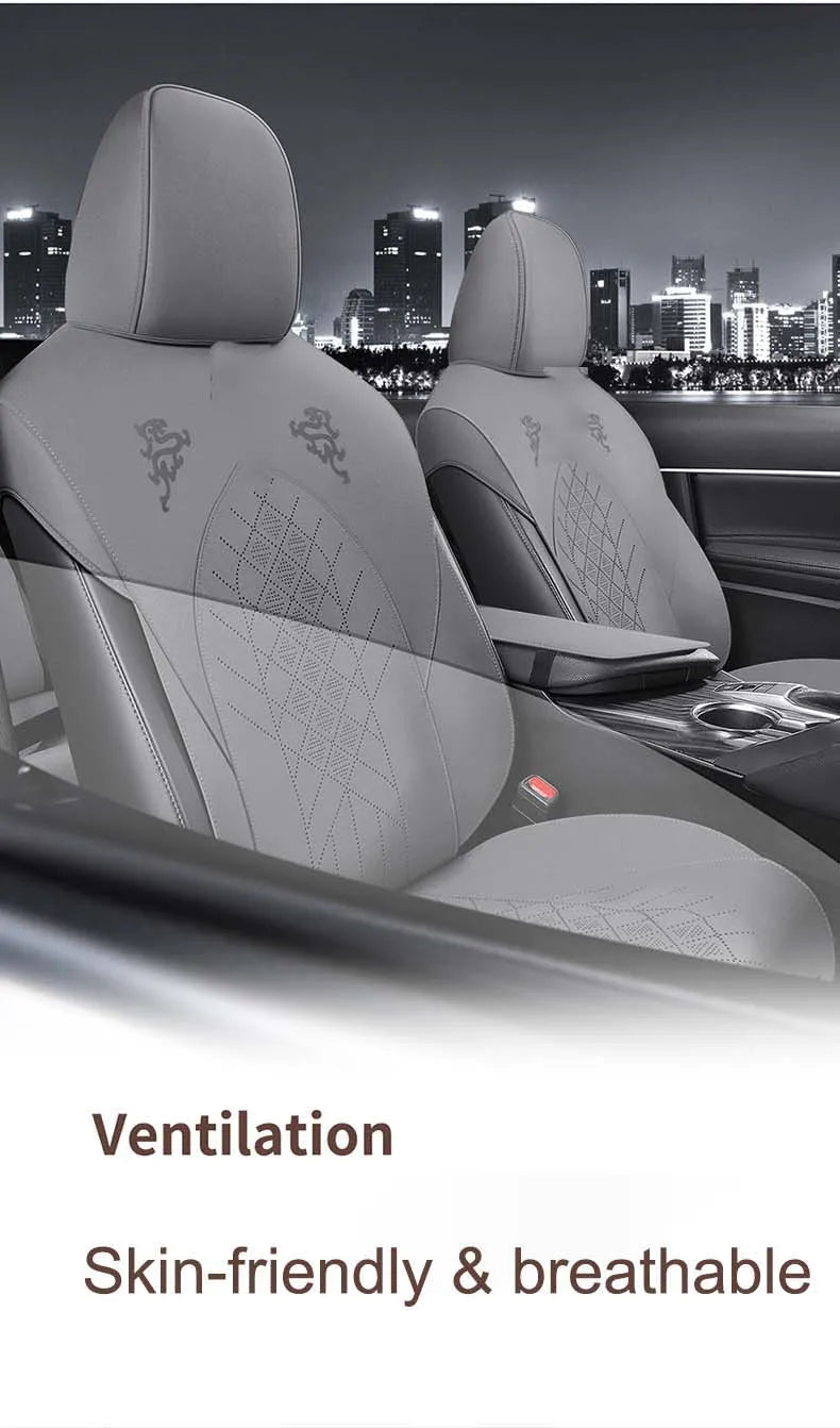 Custom Fit Half-Cover Alcantara Suede Car Seat Cushion Pads for Toyota Highlander