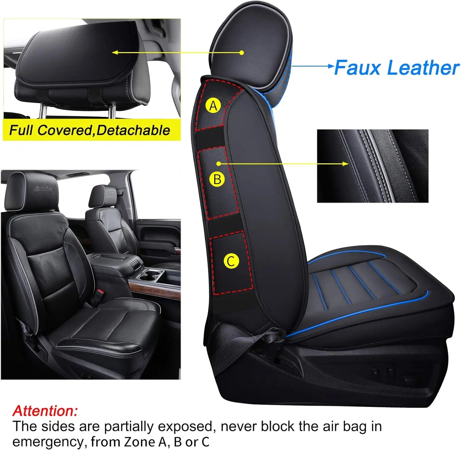 Custom Fit Leather Car Seat Covers for Toyota Tacoma (2005–2023)
