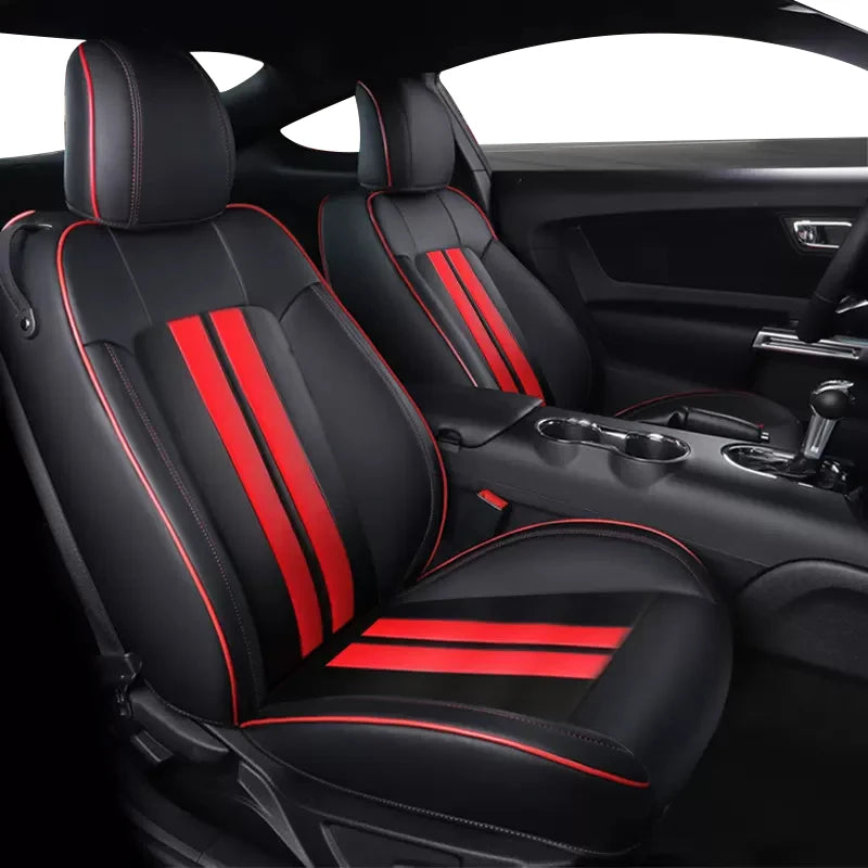 Custom Fit Leather Car Seat Covers for 2015–2024 Ford Mustang GT Coupe