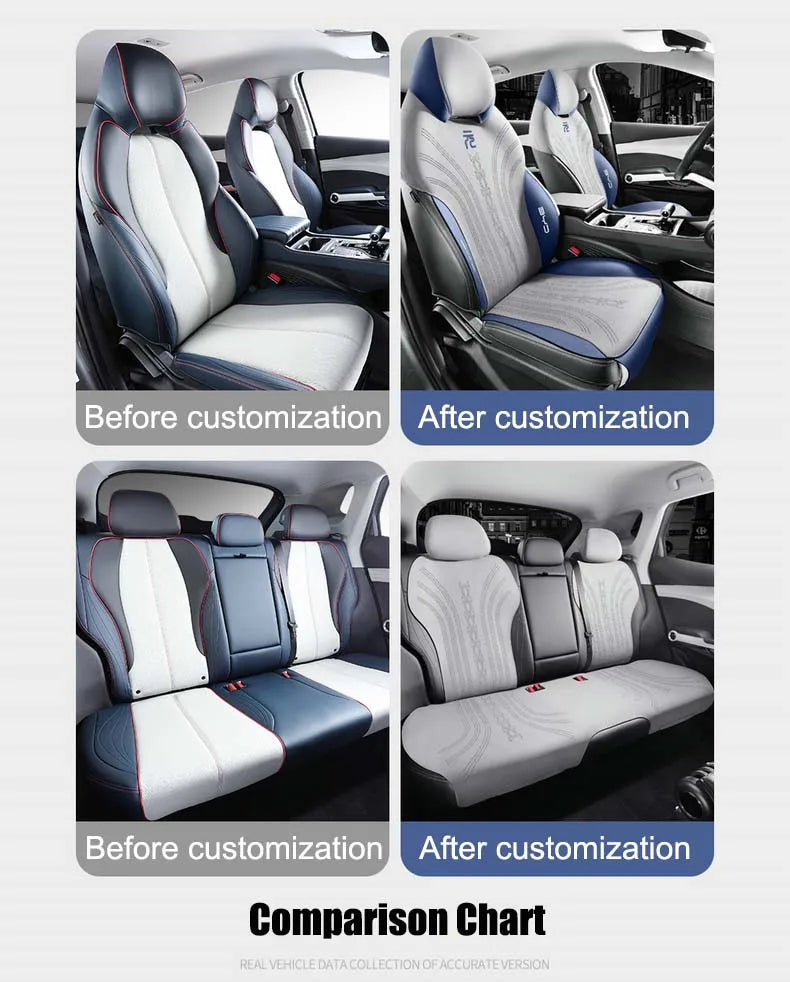 Custom Half-Cover Suede Leather Seat Cushion Pads for BYD Atto 3 / Yuan Plus