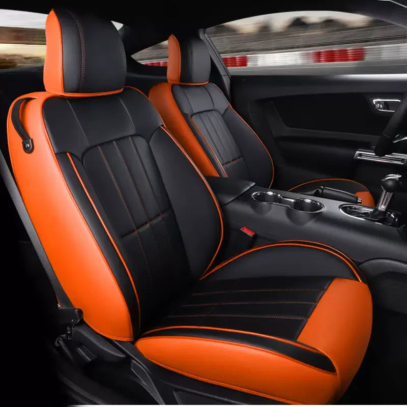 Custom Fit Leather Car Seat Covers for 2015–2024 Ford Mustang GT Coupe