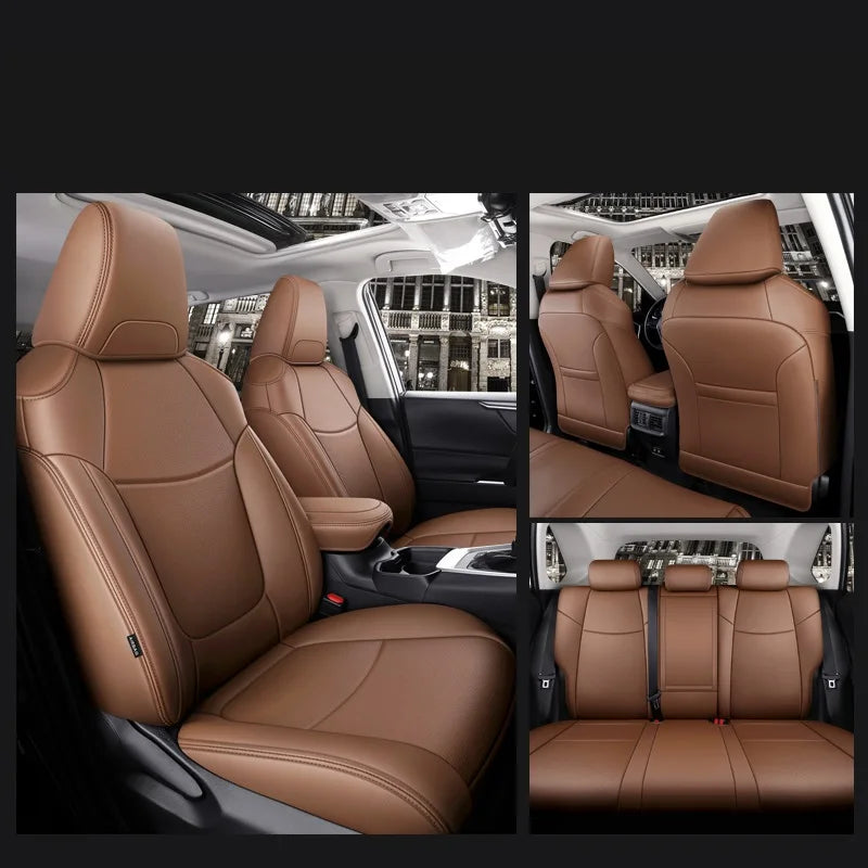 Custom Fit Leather Car Seat Covers for Toyota RAV4