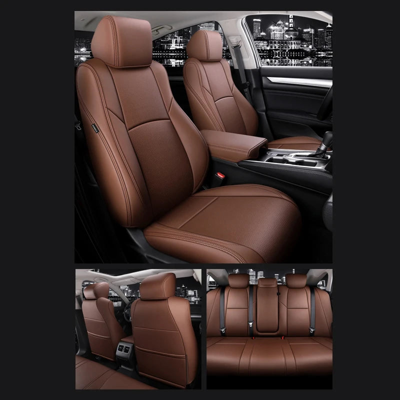 Custom Fit Leather Car Seat Covers for Honda Accord