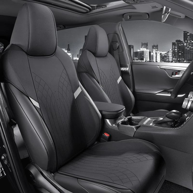 Custom Fit Half-Cover Suede Car Seat Covers for Toyota C-HR (2019–2023)
