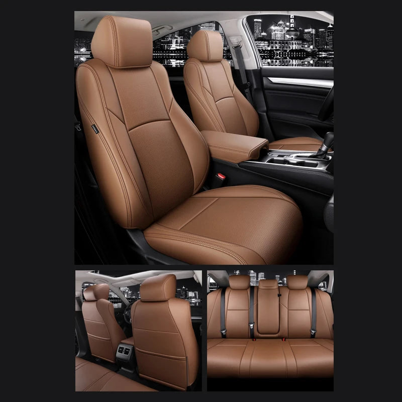 Custom Fit Leather Car Seat Covers for Honda Accord