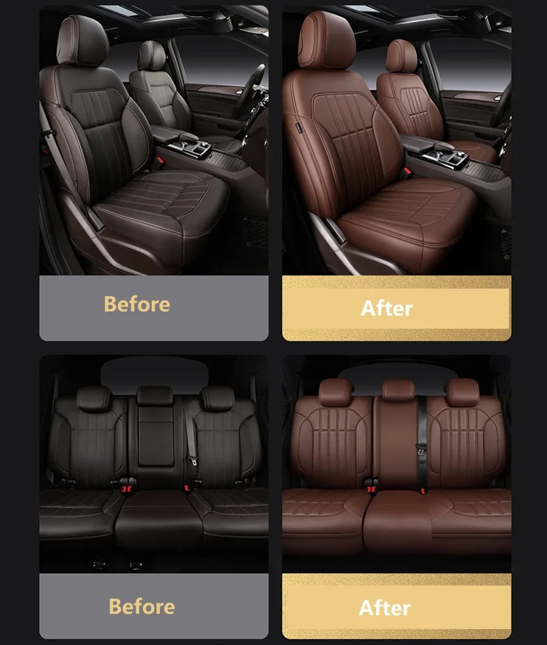 Custom Fit Leather Car Seat Covers for Mercedes-Benz W214
