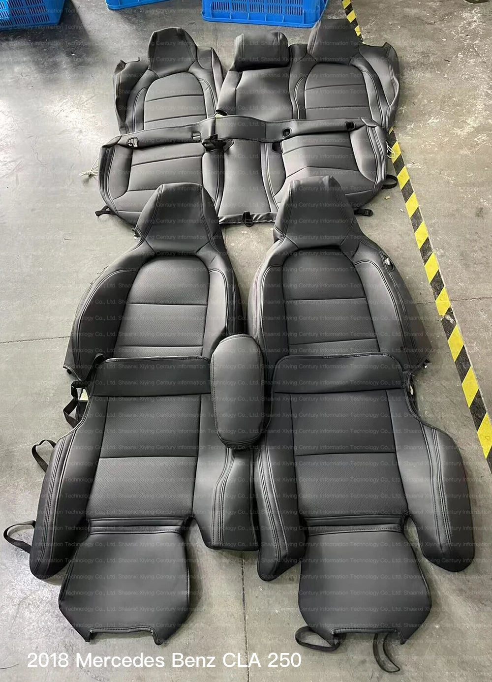 Custom Fit Leather Car Seat Covers for Mercedes-Benz W214