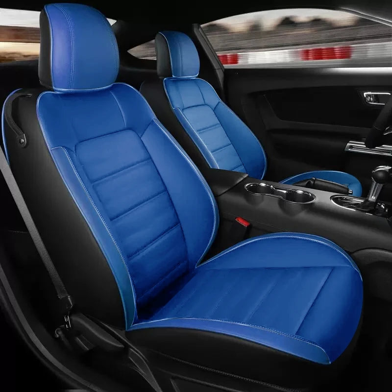 Custom Fit Leather Car Seat Covers for Ford Mustang Convertible