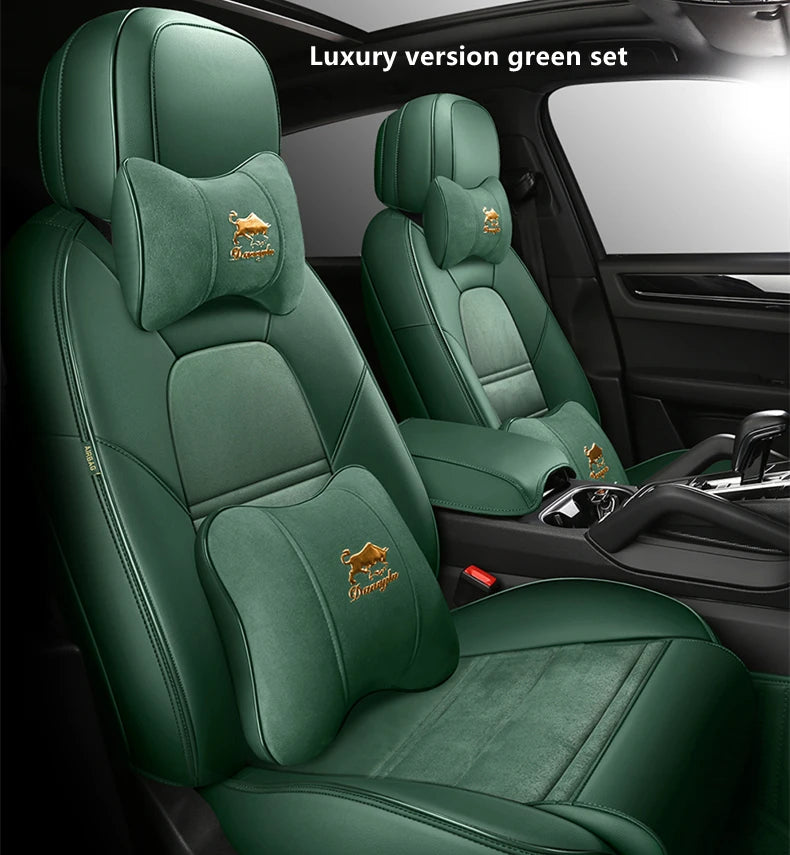 Custom Fit Suede Leather Car Seat Covers for Audi Q7 (7‑Seater)