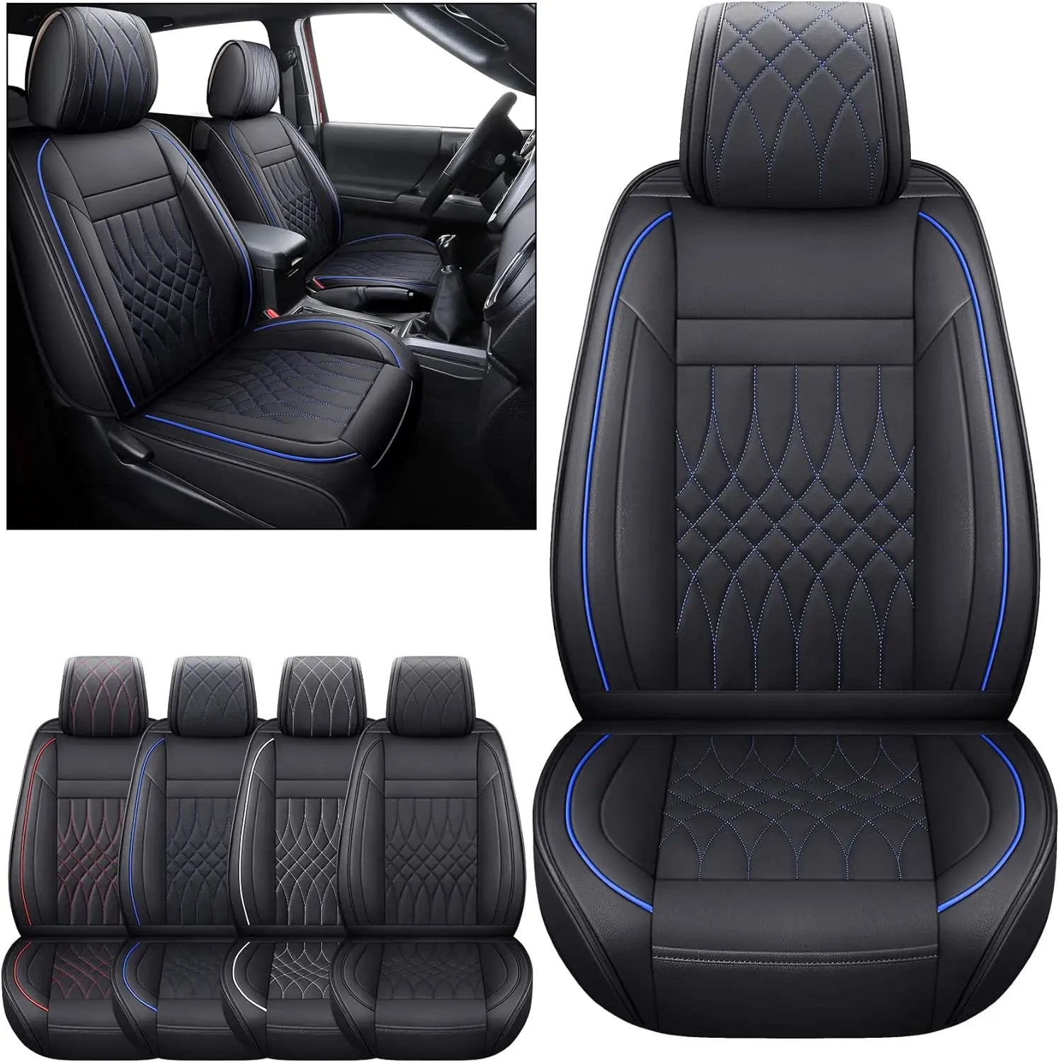 Custom Fit Leather Car Seat Covers for Toyota Tacoma (2005–2023)