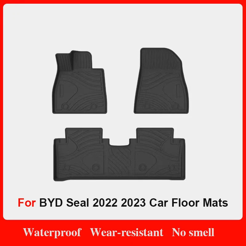Custom Fit TPE Floor Mats for BYD Seal (2022–2023 EV)