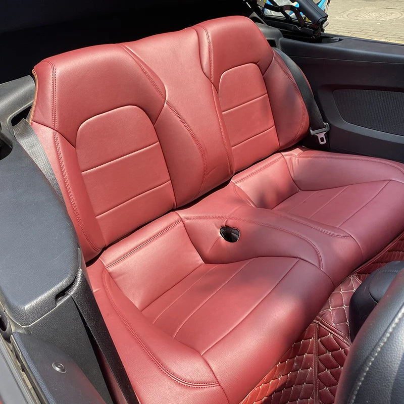 Custom Fit Leather Car Seat Covers for Ford Mustang Convertible