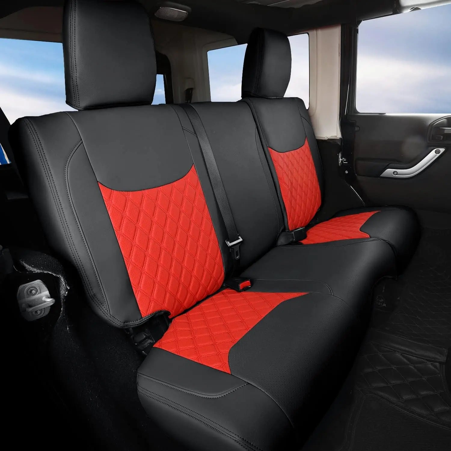 Custom Fit Leather Car Seat Covers for Jeep Wrangler (2007–2017)