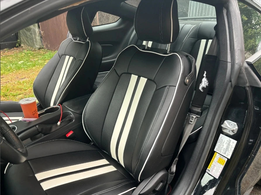 Custom Fit Leather Car Seat Covers for Ford Mustang Convertible