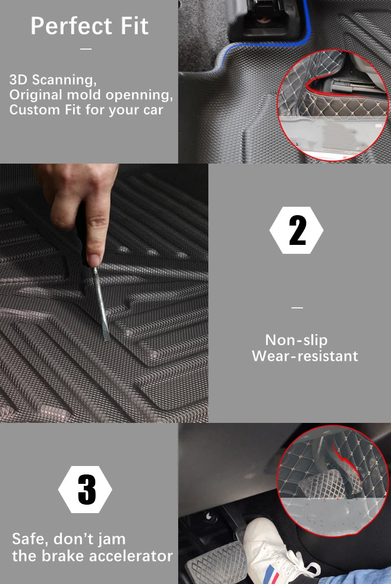 Custom Fit Car Floor Mats for Toyota Sienna 2021-2024