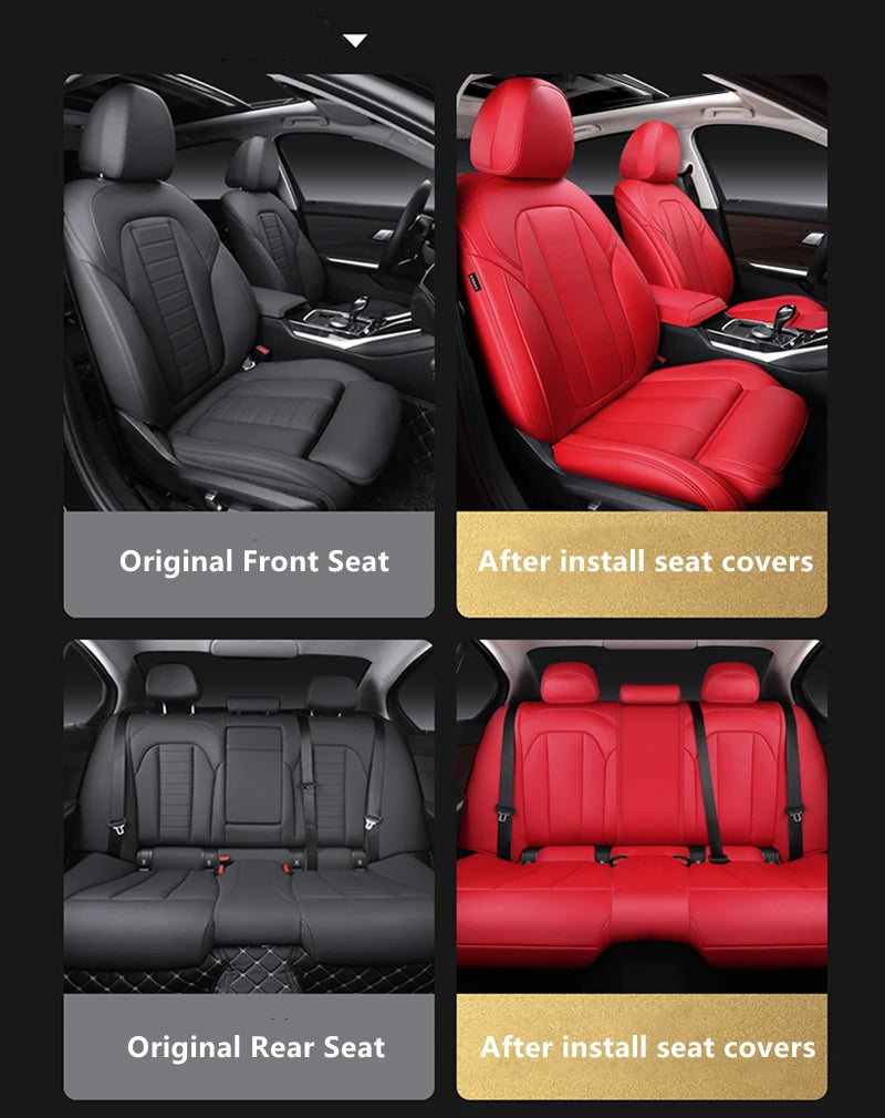 Custom Fit Leather Car Seat Covers for Chery Omoda 05
