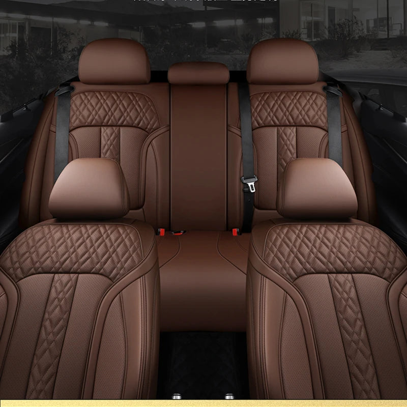 Custom Fit Leather Car Seat Covers for BMW X7 (6 Seats, 3 Rows)