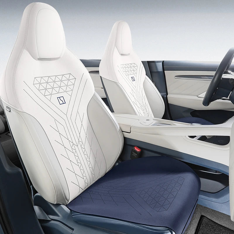 Custom Fit Suede Car Seat Cushion Pads for Zeekr 001 (Half Cover Set)