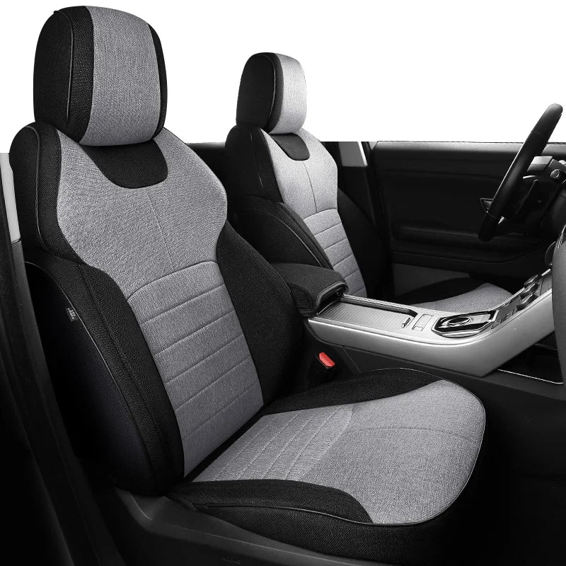 Custom Fit Flax Linen Car Seat Covers for Range Rover 2000