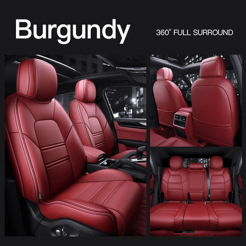 Custom Fit Leather Car Seat Covers for Porsche Panamera (2010-2016)