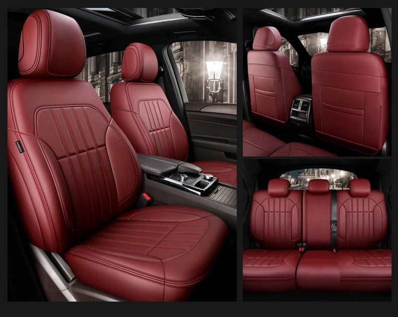 Custom Fit Leather Car Seat Covers for Mercedes-Benz W214