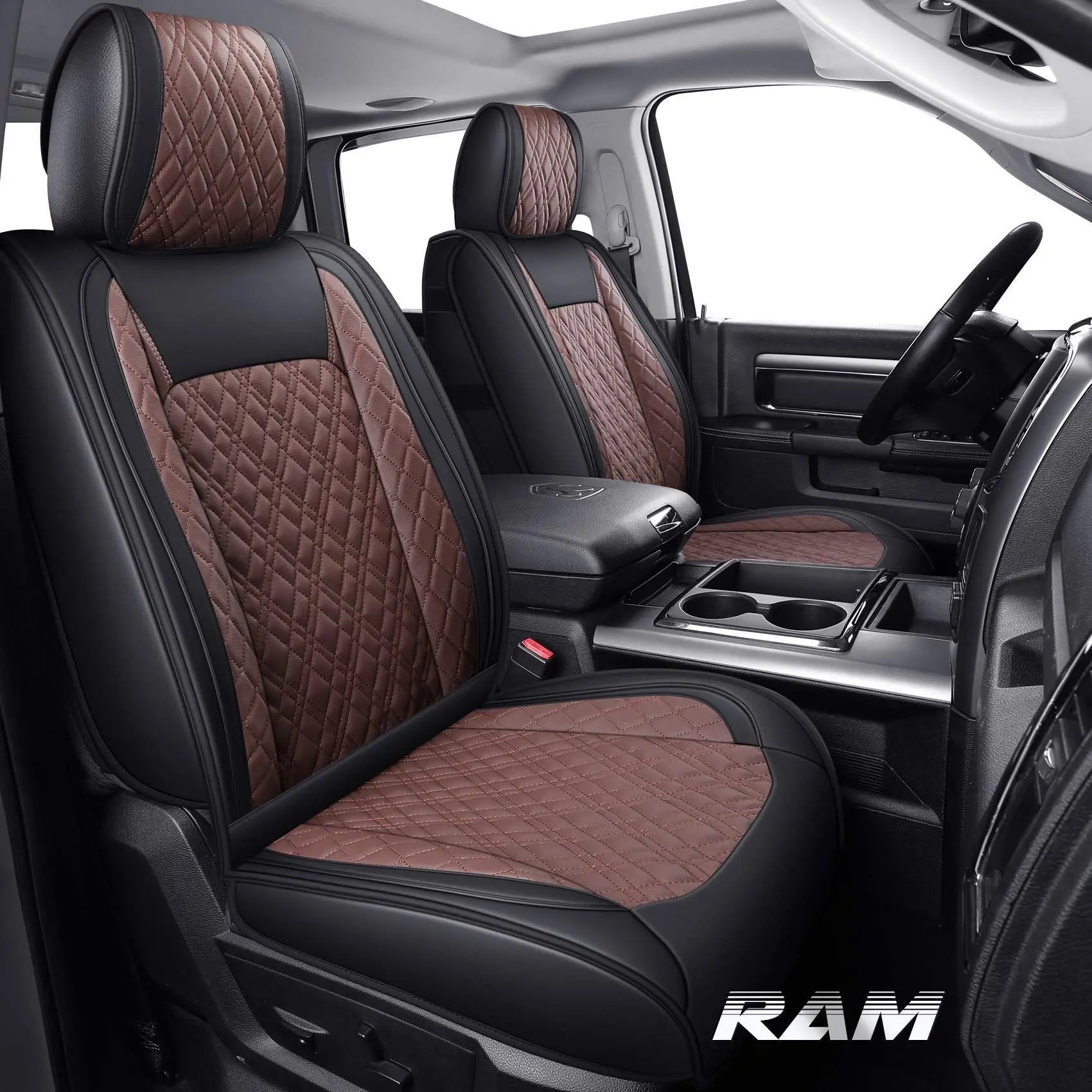 Custom Fit Leather Car Seat Covers for Dodge Ram (2009–2022)