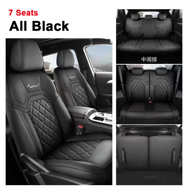 Custom Fit Leather Car Seat Covers for Jetour X90 Plus