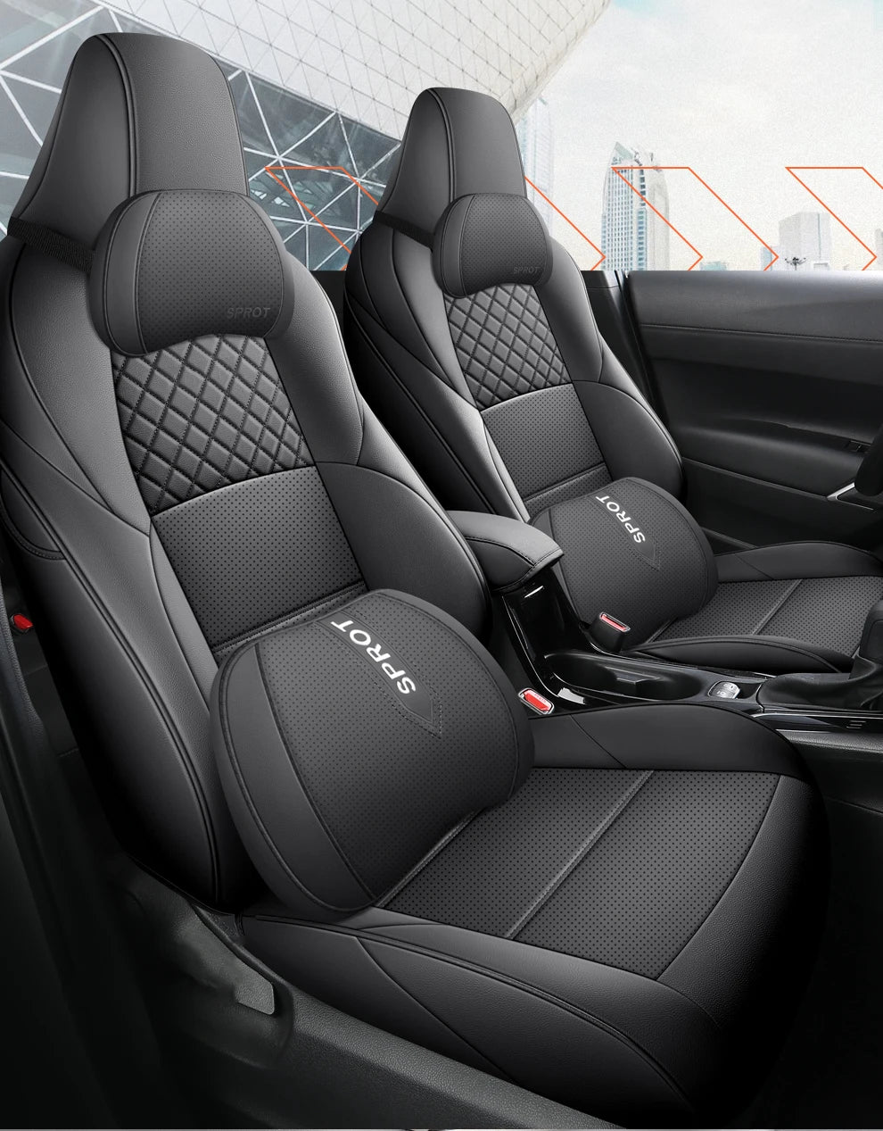 Custom Fit Leather Car Seat Covers for Toyota bZ4X