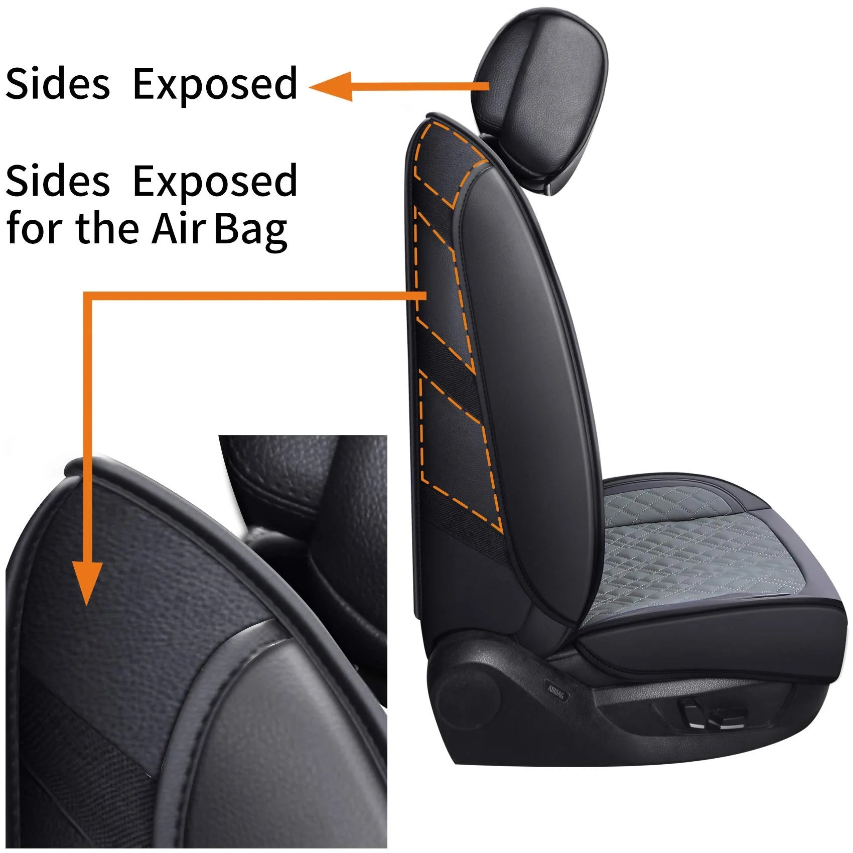 Custom Fit Leather Car Seat Covers for Dodge Ram (2009–2022)