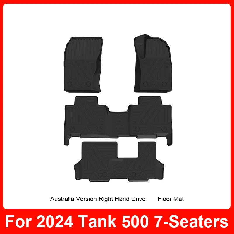 Custom 3D TPE Floor Mats for Tank 500 (2022–2024)