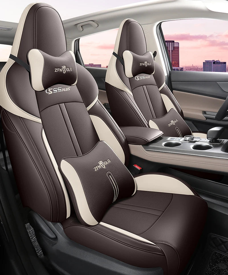 Custom Fit Leather Car Seat Covers for FAW Bestune T77 Pro (2019–2023)