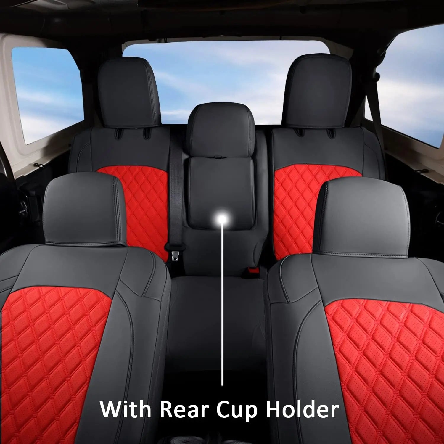 Custom Fit Leather Car Seat Covers for Jeep Wrangler (2018–2024)