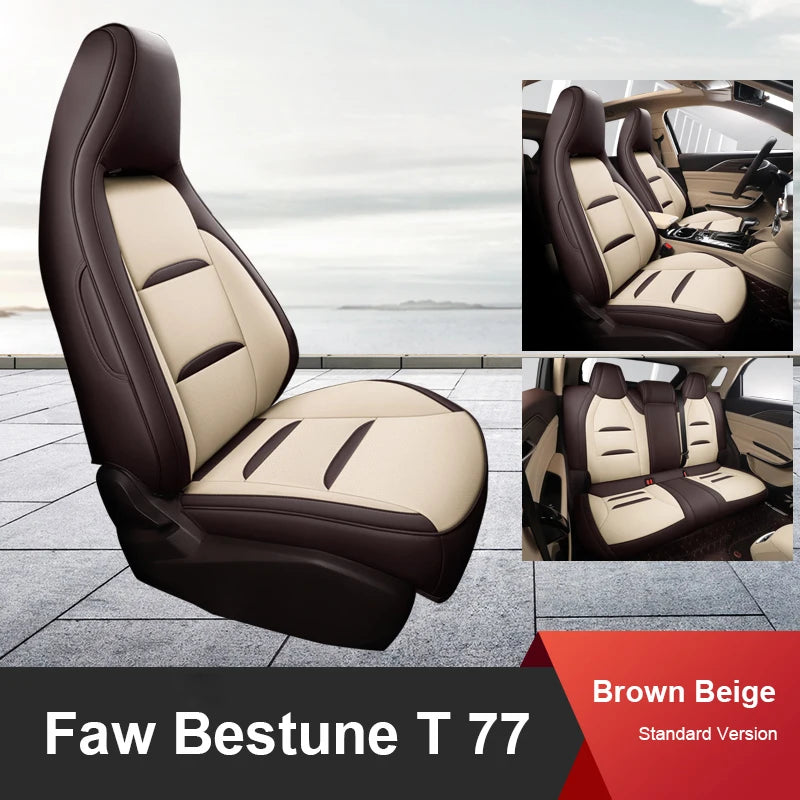 Custom Fit Leather Car Seat Covers for FAW Bestune T77 Pro (2019–2023)