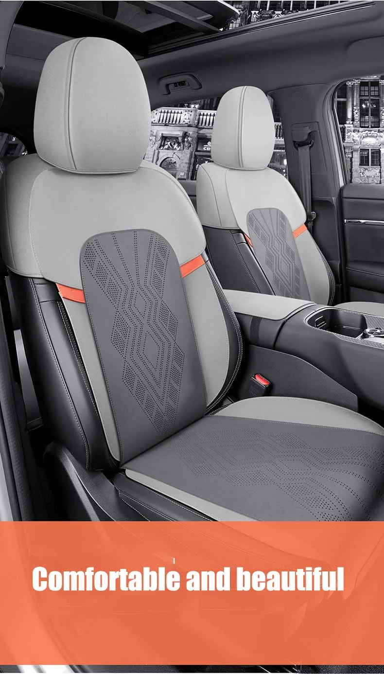 Custom Fit Half-Cover Suede Car Seat Covers for Haval Dargo
