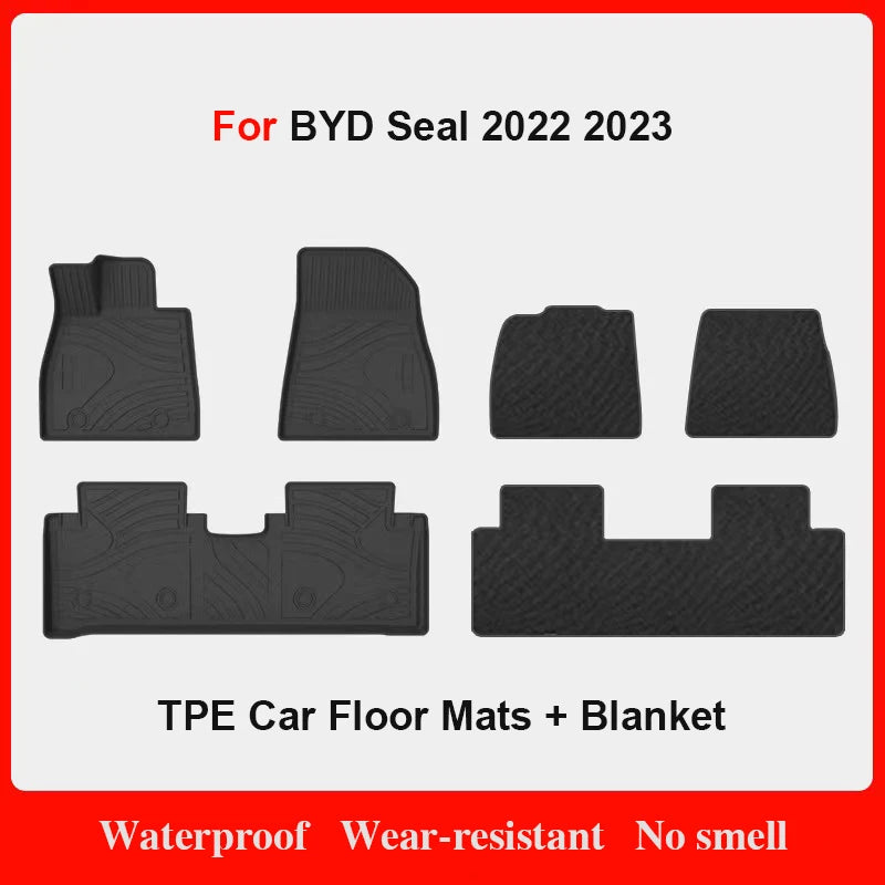 Custom Fit TPE Floor Mats for BYD Seal (2022–2023 EV)