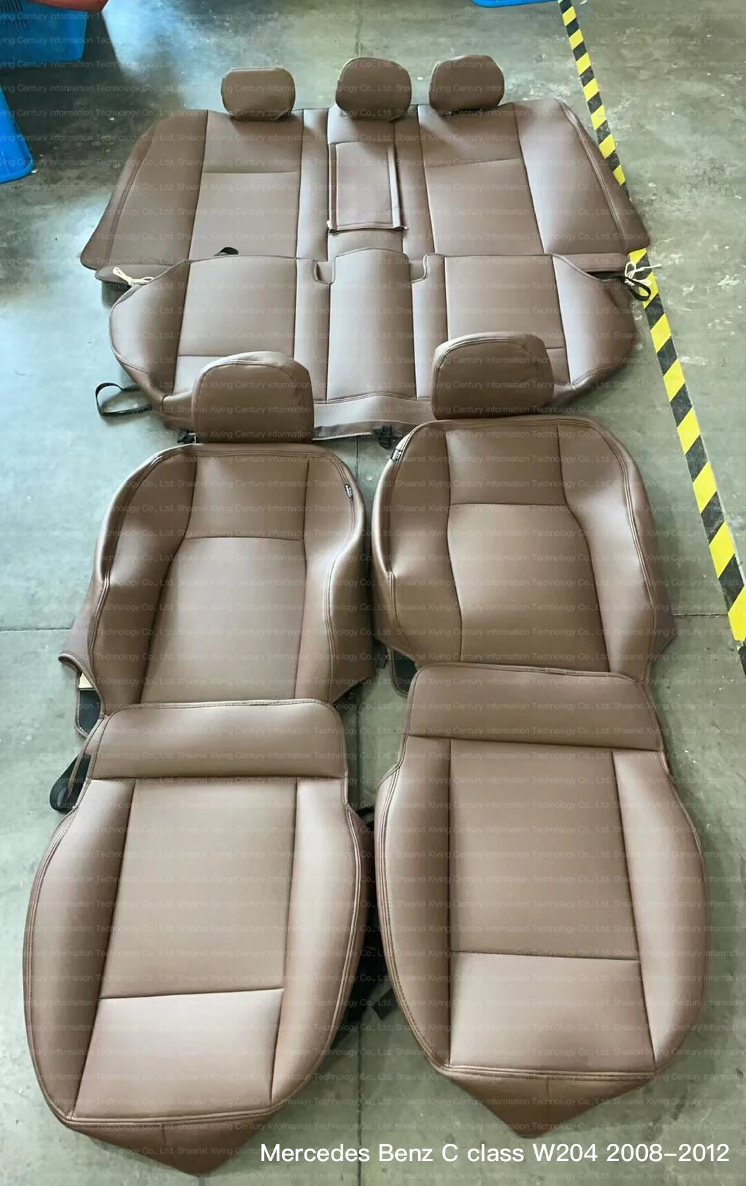 Custom Fit Leather Car Seat Covers for Mercedes-Benz W214
