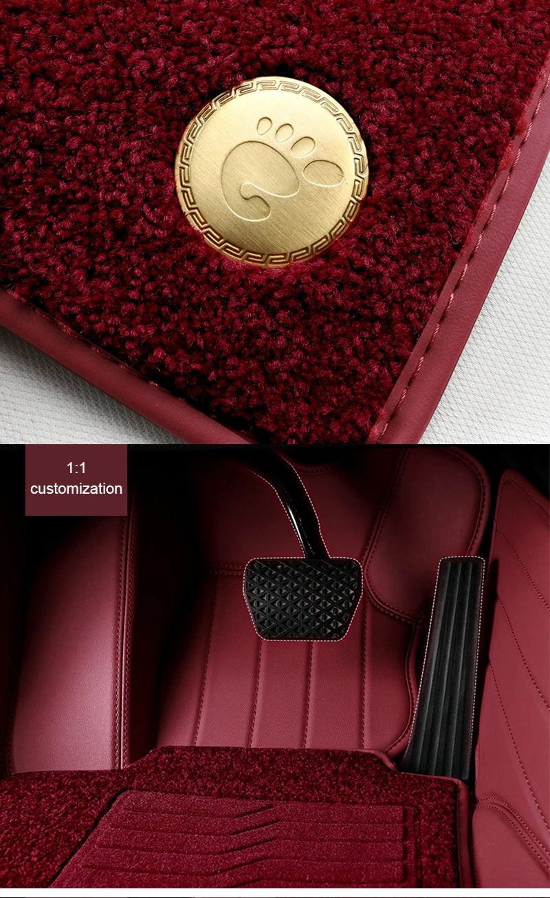 Custom Fit Leather Car Floor Mats for Tank 300