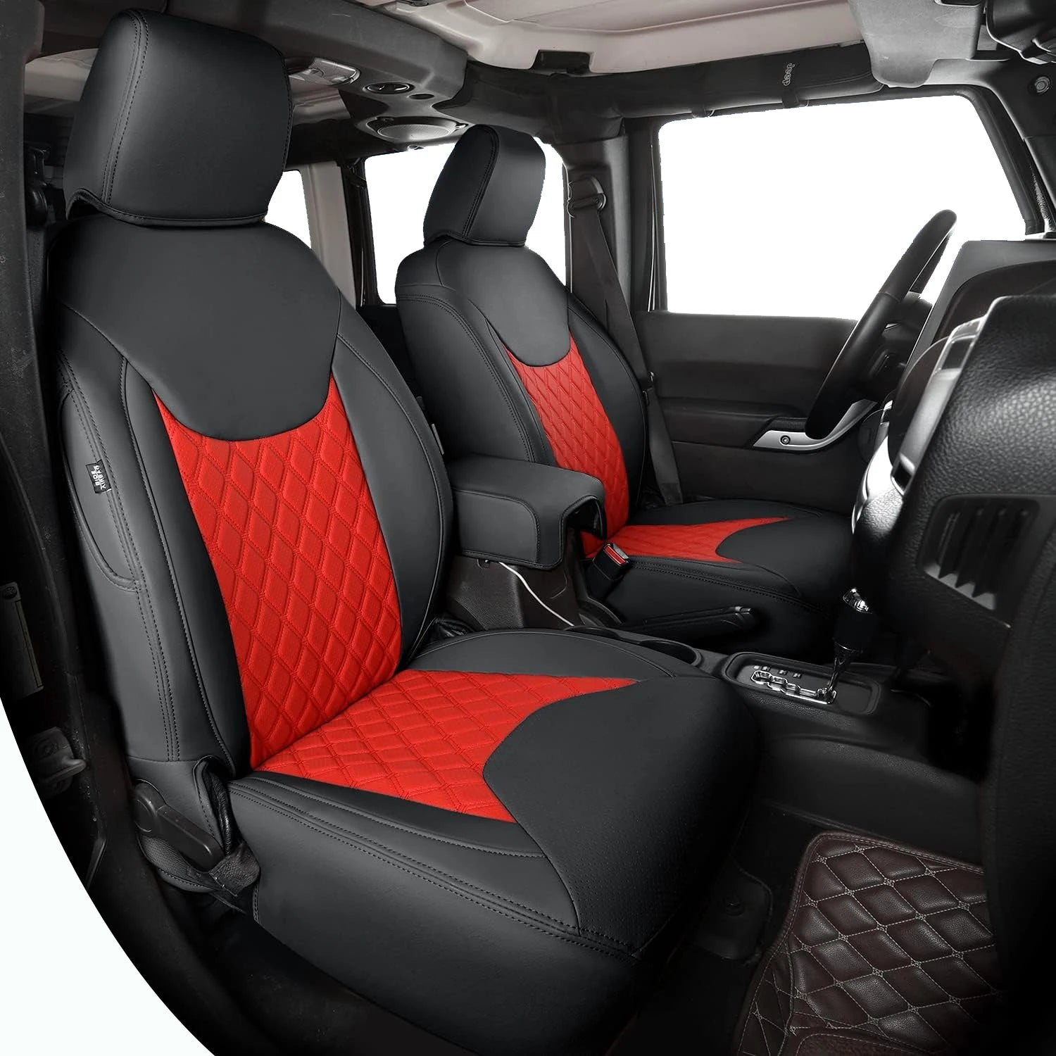 Custom Fit Leather Car Seat Covers for Jeep Wrangler (2007–2017)