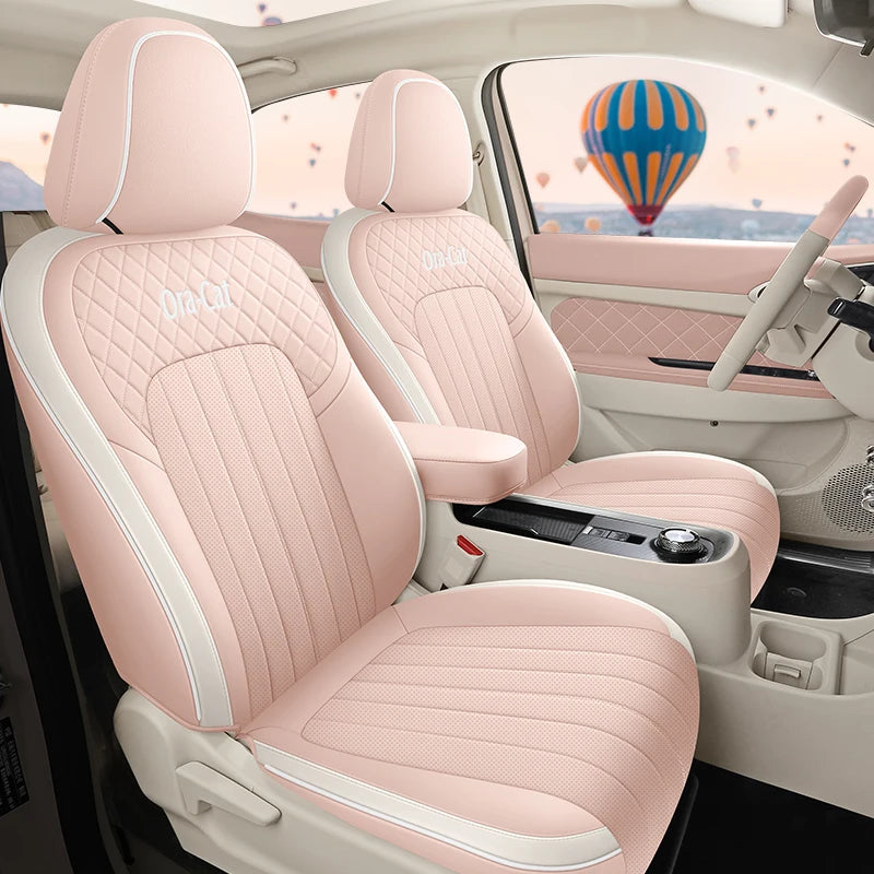 Custom Fit Leather Car Seat Covers for GWM Ora 03