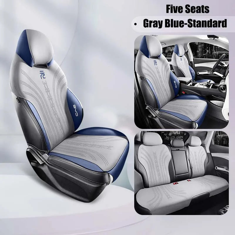 Custom Half-Cover Suede Leather Seat Cushion Pads for BYD Atto 3 / Yuan Plus