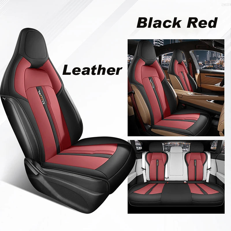 Custom Fit Artificial Leather Car Seat Covers for Zeekr 001 (Half Cover Set)