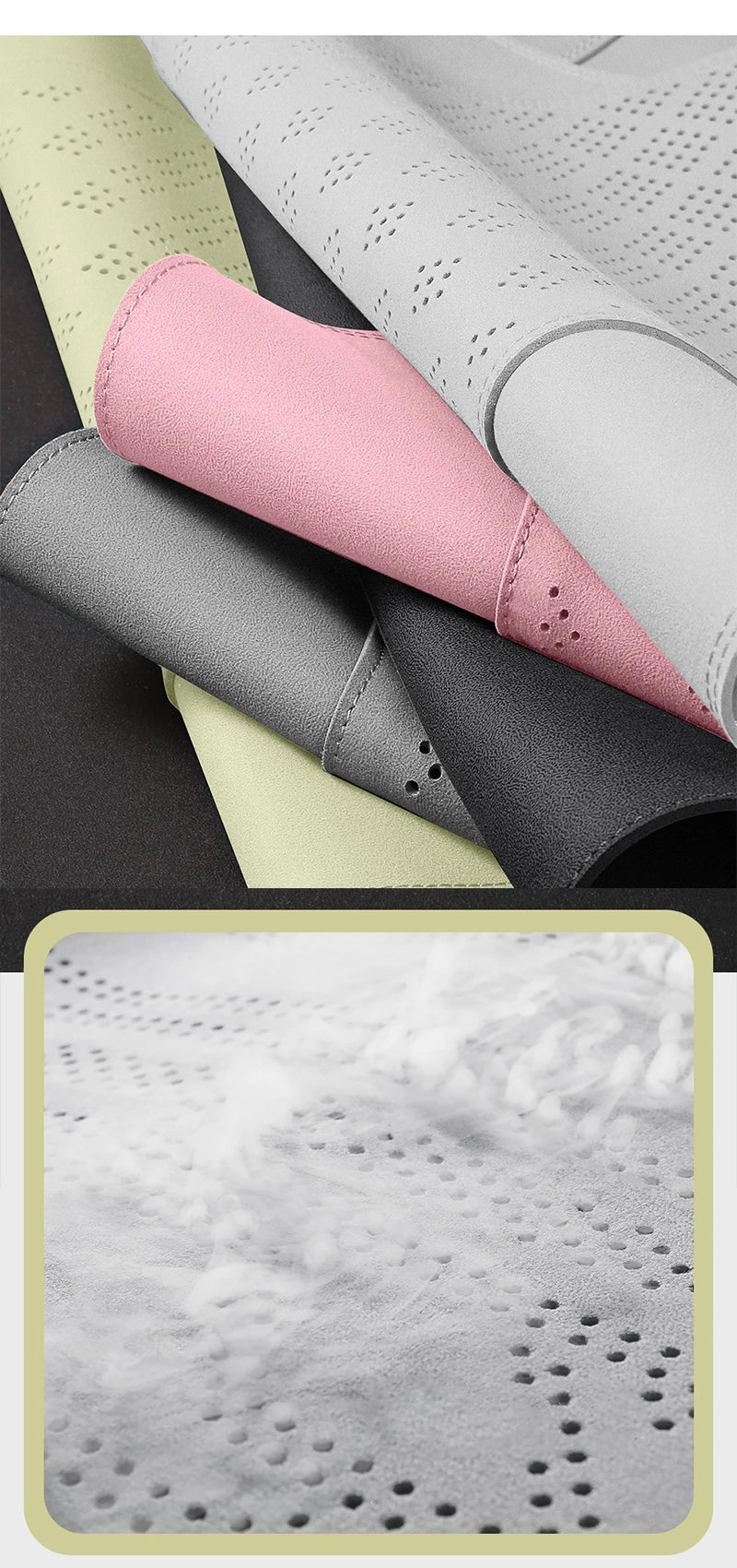 Custom Half-Cover Suede Leather Seat Cushion Pads for BYD Yuan UP
