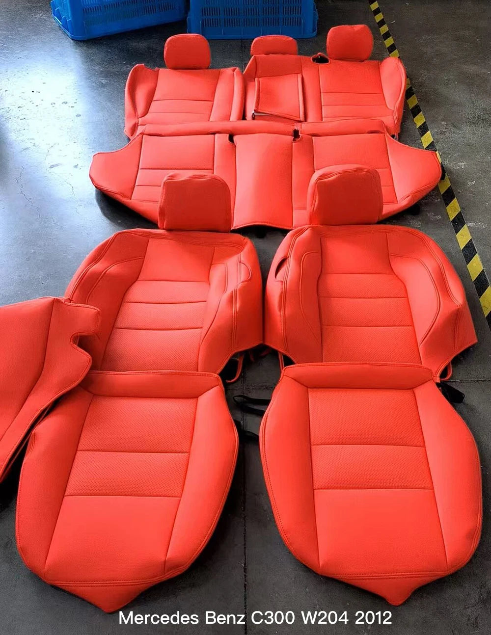 Custom Fit Leather Car Seat Covers for Mercedes-Benz C-Class W204
