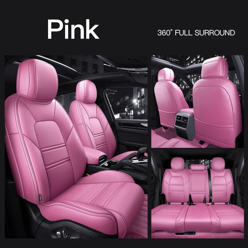 Custom Fit Leather Car Seat Covers for Porsche Panamera (2010-2016)