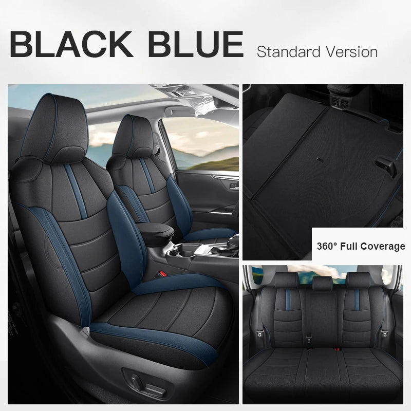 Custom Fit Flax Linen Breathable Car Seat Covers for Toyota RAV4 (2020–2025)
