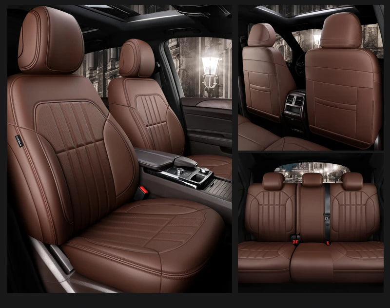 Custom Fit Leather Car Seat Covers for Mercedes-Benz W214