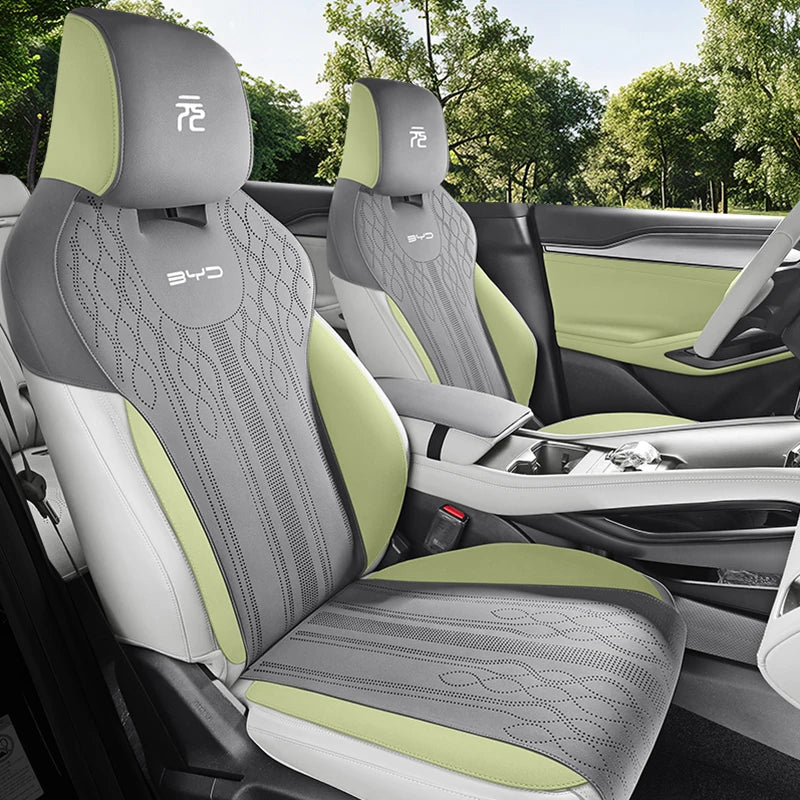 Custom Half-Cover Suede Leather Seat Cushion Pads for BYD Yuan UP